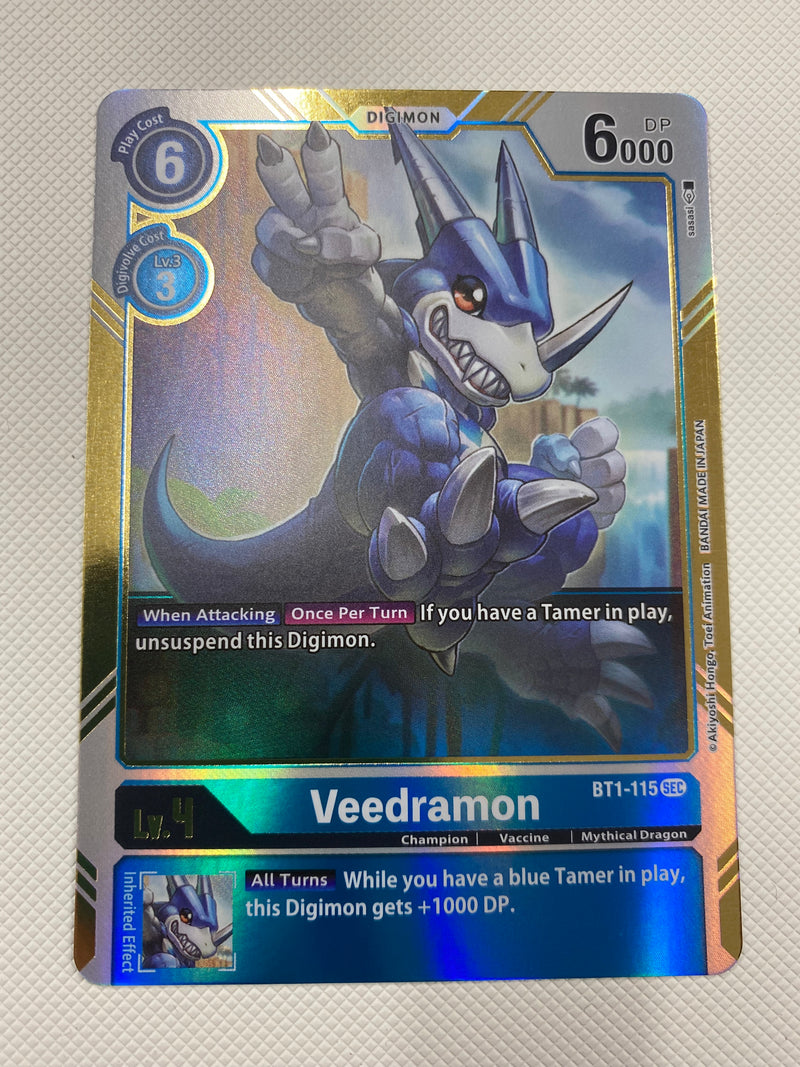 Digimon Veedramon  BT1-115 Rare Near Mint