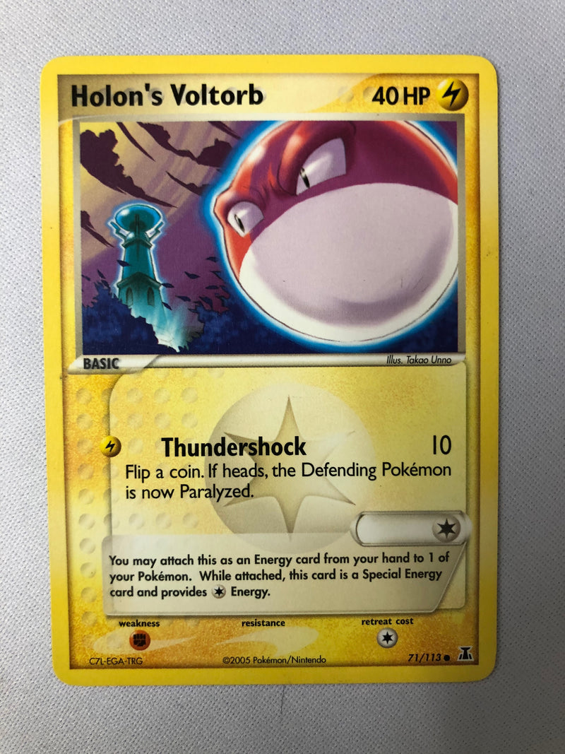 Holon's Voltorb 71/113 Delta Species  Common Pokemon Card NM