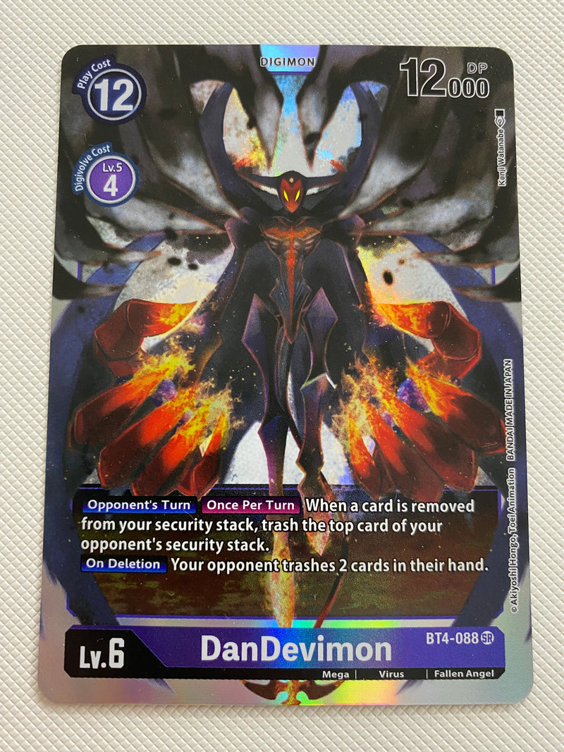 Digimon TCG DanDevimon BT4-088 Holo Rare Naer Mint