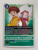Digimon Izzy Izumi & Mimi Tachikawa BT5-089 Rare Near Mint