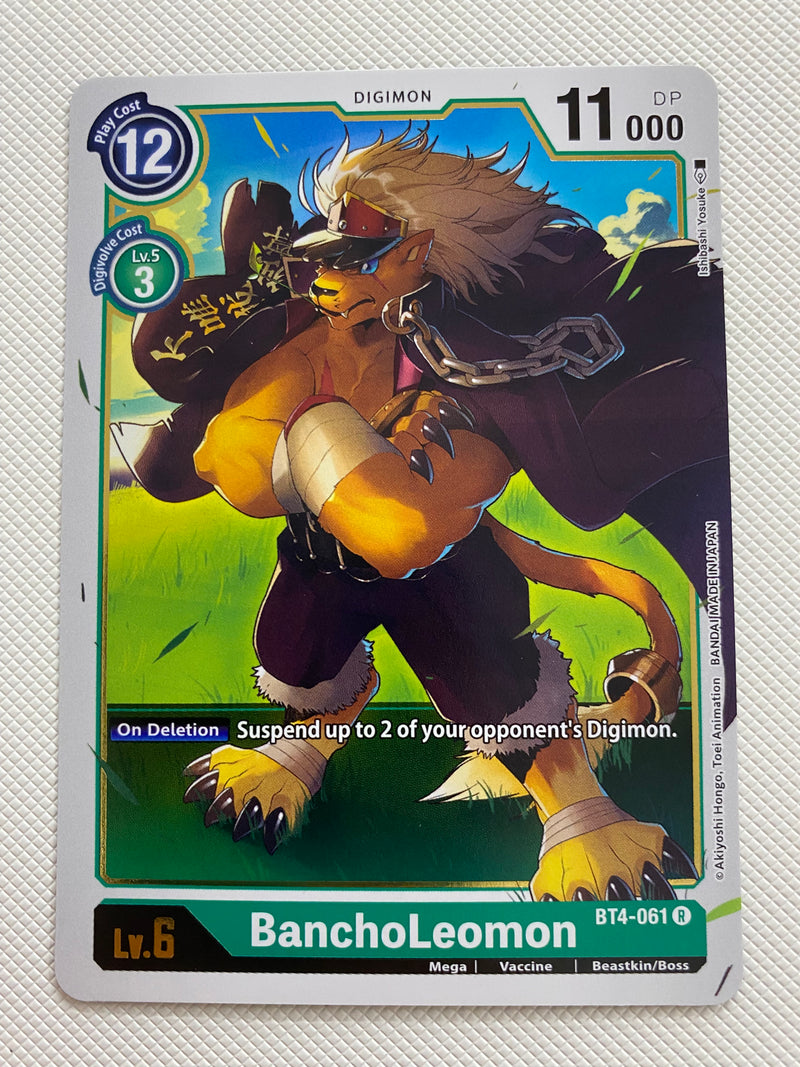 Digimon BanchoLeomon BT4-061 Rare Near Mint