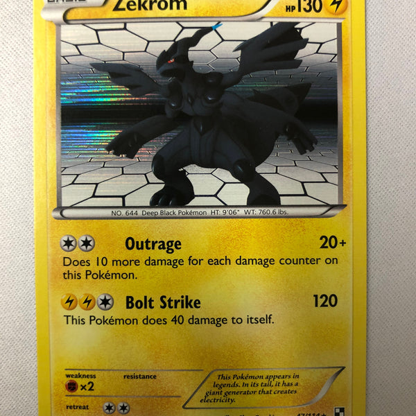 Zekrom 47/114 Black & White Holo Rare Pokemon Card NM
