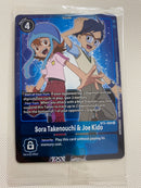 Digimon   Sora Takenouchi & Joe Kido BT5-088 Box Topper Near Mint