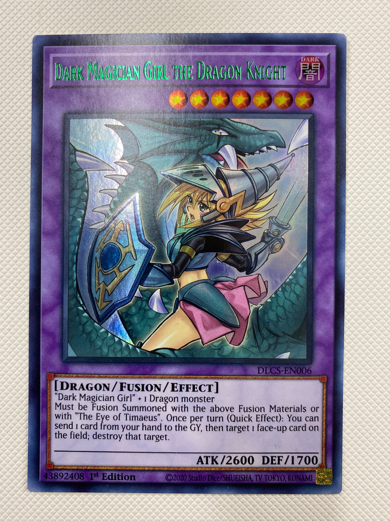 Yugioh Dark Magician Girl the Dragon Knight (Green) DLCS-EN006 Ultra N Yugioh Dark Magician Girl the Dragon Knight (Green) DLCS-EN006 Ultra N