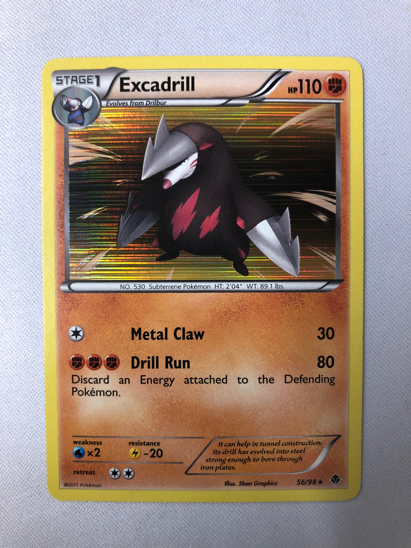 Excadrill 56/98 Emerging Powers Holo Rare Pokemon Card NM