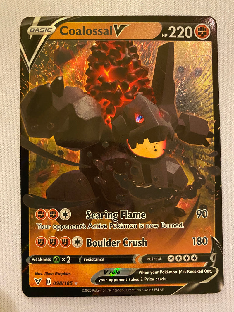pokemon card coalossal COALOSSAL V Pokmon TCG PSA 9 MT 2020 POKEMON Sword & Shield Vivid Voltage SWSH