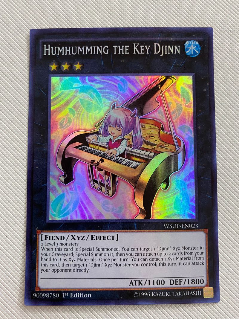 Yugioh Humhumming the Key Djinn  WSUP-EN023  Super Rare 1st Edition Near Mint