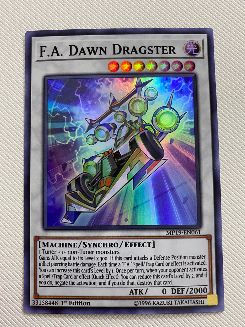 Yugioh  F.A. Dawn Dragster MP19-EN061 Super Rare 1st Edition Near Mint