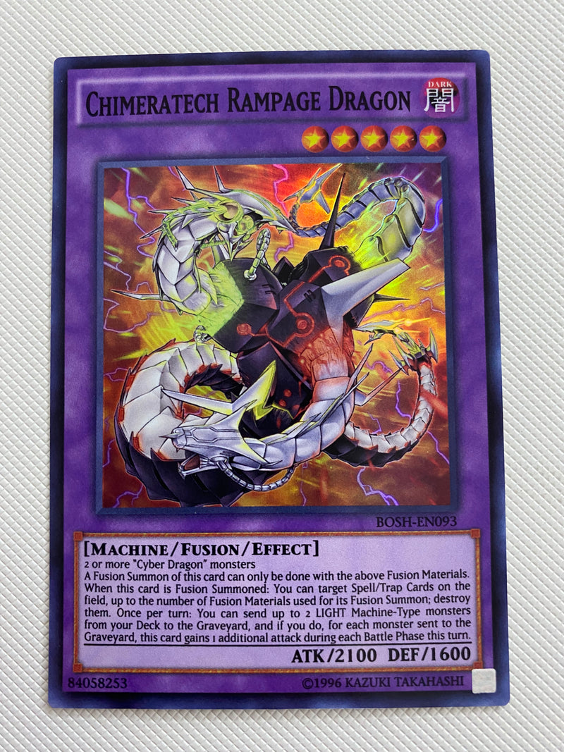 Yugioh Chimeratech Rampage Dragon BOSH-EN093  Unlimited  Naer Mint