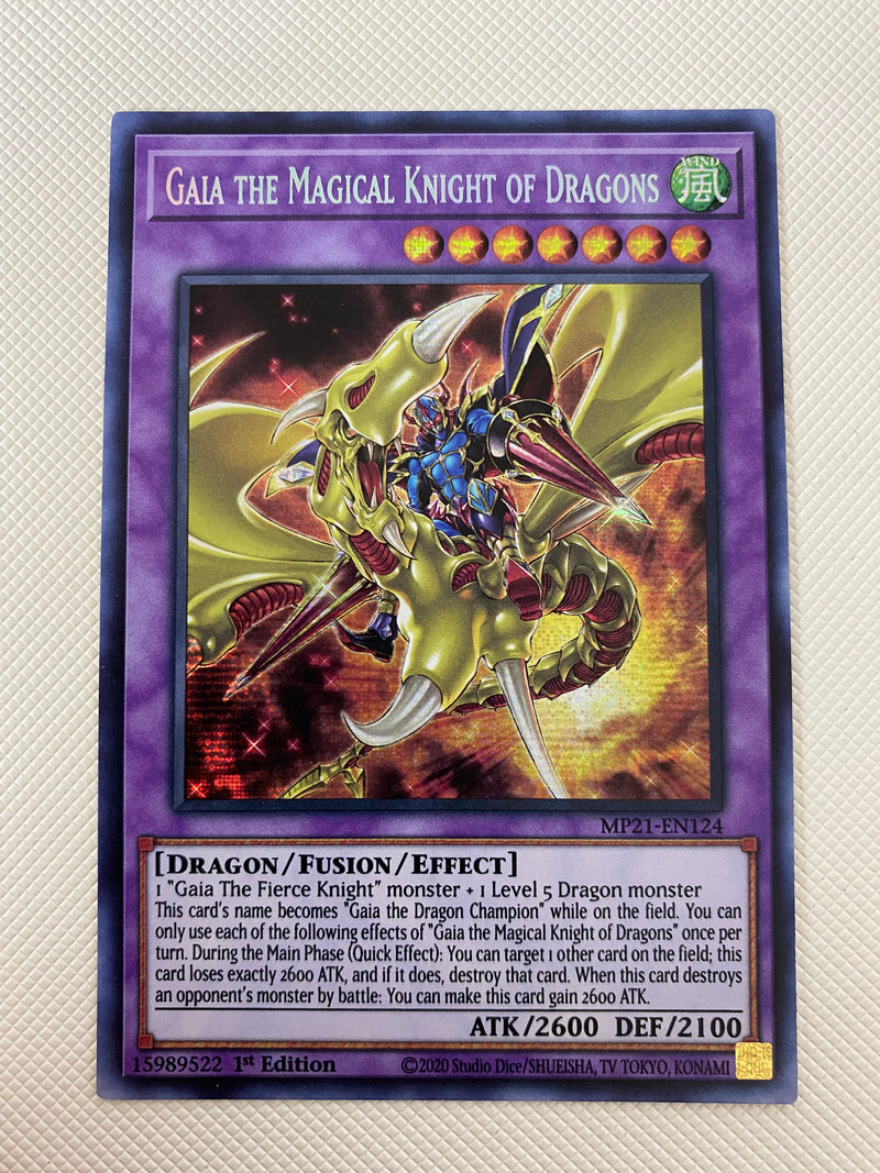 Yugioh Gaia the Magical Knight of Dragons MP21-EN124 Prismatic Secret Rare NM
