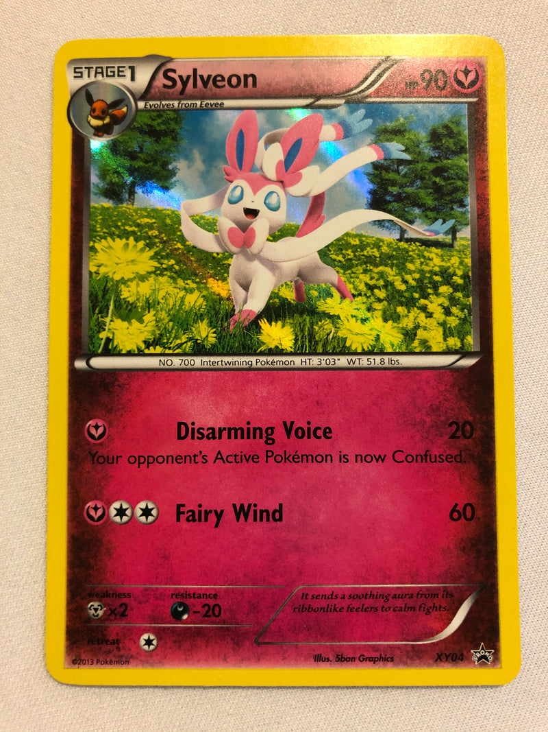 Sylveon XY04 Holo Rare Black Star Promo Pokemon Card Near Mint