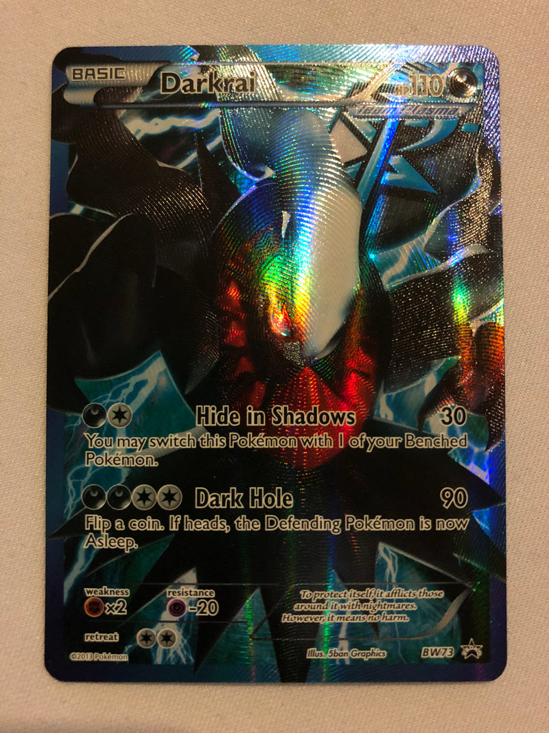 Darkrai BW73 Full Art Ultra Rare Black & White Black Star Promo Pokemo Darkrai BW73 Full Art Ultra Rare Black & White Black Star Promo Pokemo