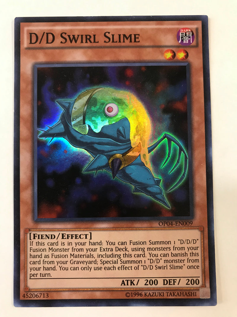 Yugioh D/D SWIRL Slime OP04-EN009 Super Rare 1st Edition Near Mint