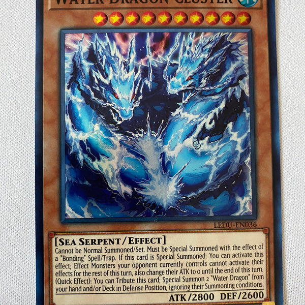 Yugioh Water Dragon Cluster LEDU-EN036 1st Edition Super Rare Near Min