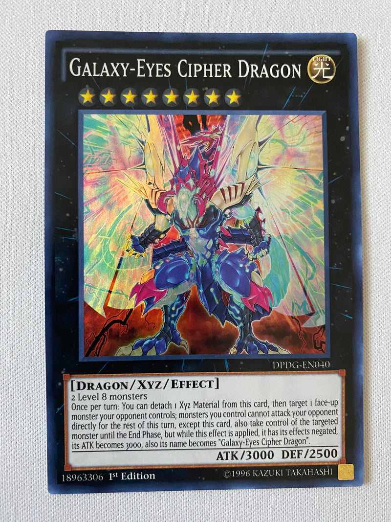 yugioh cipher cards Yugioh Galaxy-Eyes Cipher Dragon DPDG-EN040 Super Rare 1st Edition NM