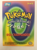 Charmander E4 of 12 Topps Trading Card Near Mint