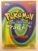 Ivysaur E2 of 12 Topps Trading Card Near Mint