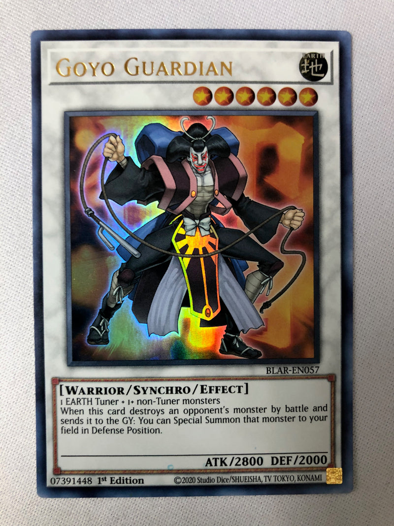 Yugioh Goyo Guardian BLAR-EN057 Ultra Rare 1st Edition Near Mint