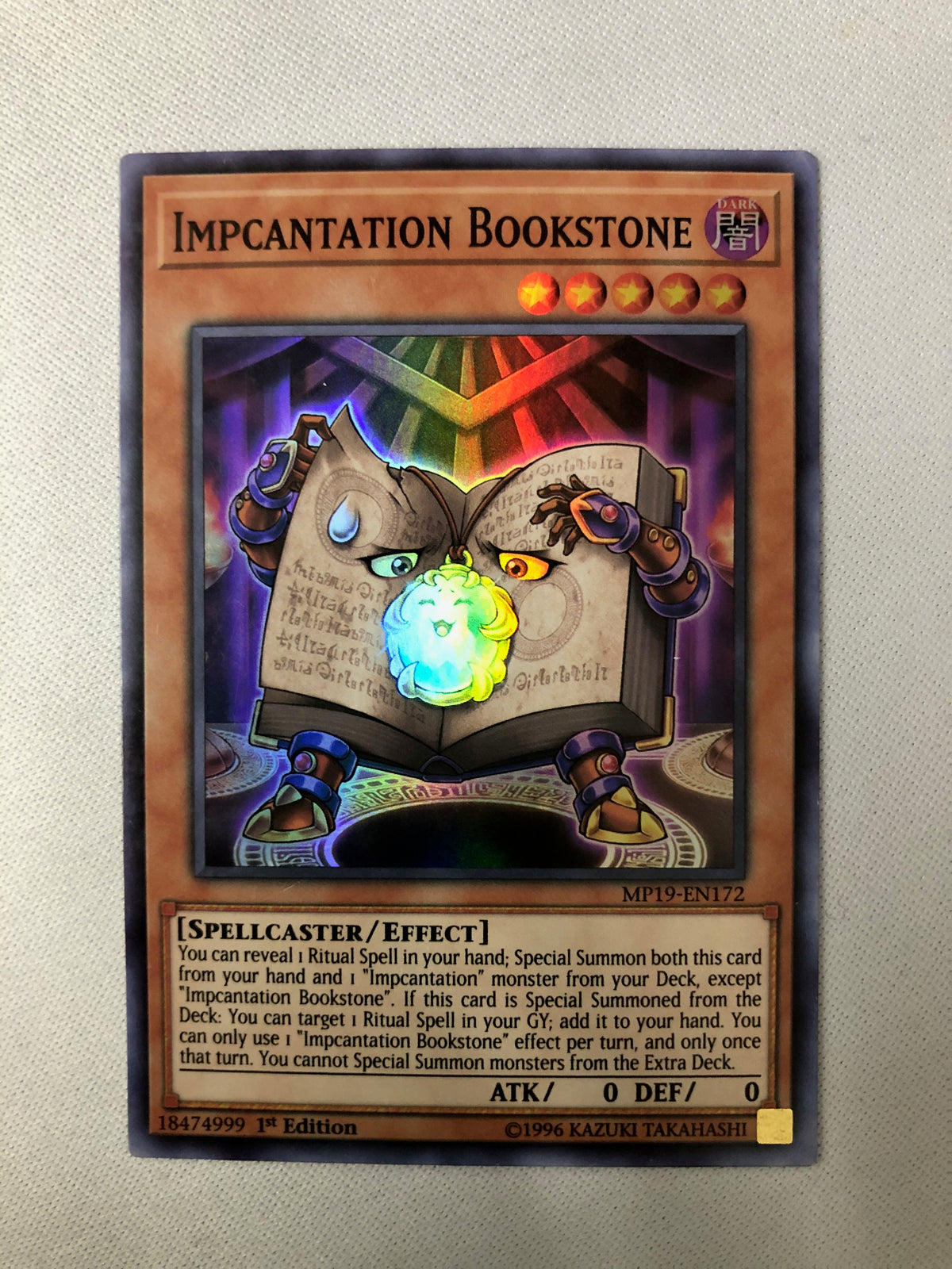 impcantation yugioh deck Yugioh Impcantation Bookstone MP19-EN172 Super Rare 1st Edition NM