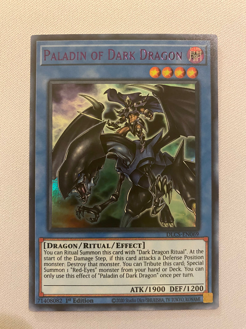 Yugioh Paladin of Dark Dragon Purple DLCS-EN069 1st Edition Ultra Rare Near Mint