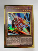 Yugioh Rokket Tracer  MGED-EN020 Premium Gold Rare 1st Edition Near Mint