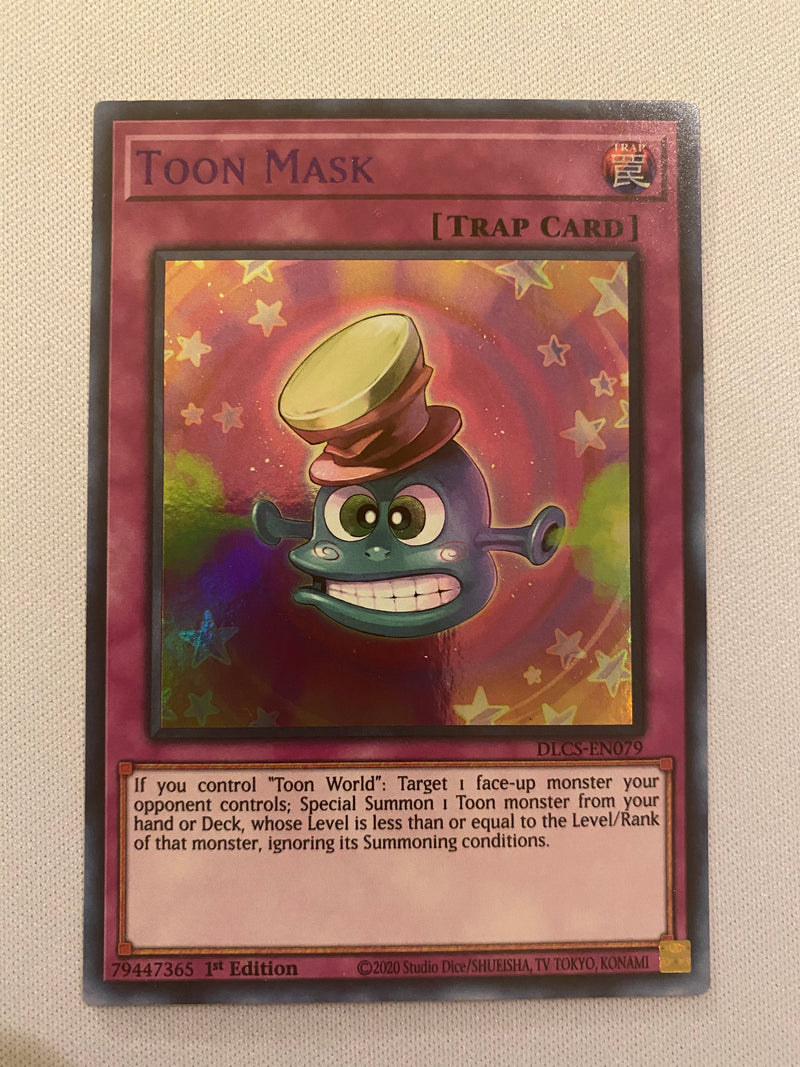 Yugioh Toon Mask Purple DLCS-EN079 1st Edition Ultra Rare Near Mint