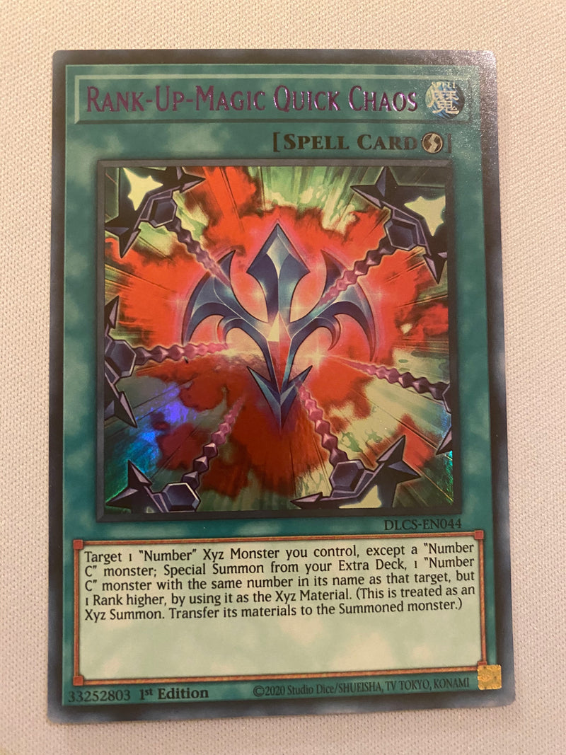 Yugioh Rank-Up-Magic Quick Chaos Purple DLCS-EN044 1st Edition Ultra R Yugioh Rank-Up-Magic Quick Chaos Purple DLCS-EN044 1st Edition Ultra R