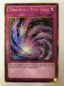 Yugioh Time-Space Trap Hole PGL3-EN039 Gold Secret Rare 1st Edition Near Mint