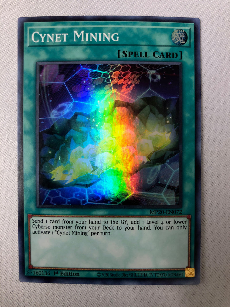 Yugioh Cynet Mining MP20-EN072 Super Rare 1st Edition NM