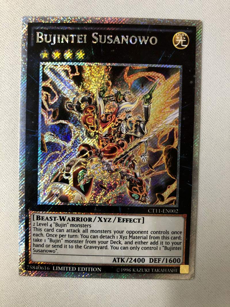 Yugioh Bujintei Susanowo CT11-EN002 Platinum Secret Rare