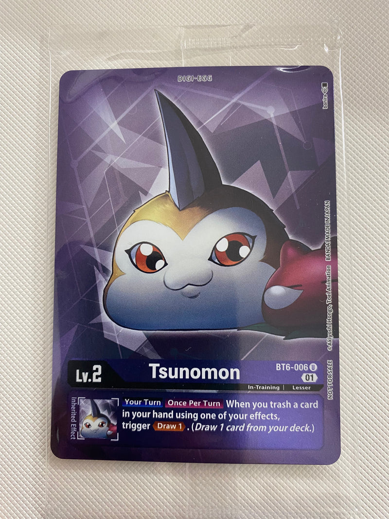 Digimon  Tsunomon BT6-006  Box Topper Near Mint