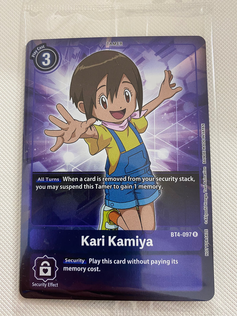 Digimon  Kari Kamiya bt4-097 Box Topper Near Mint