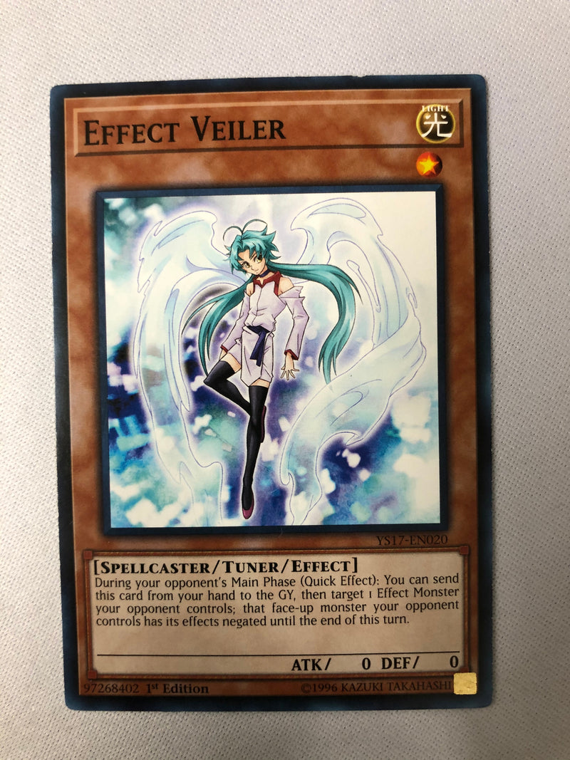 Yugioh Effect Veiler YS17-EN020 Common 1st Edition Near Mint