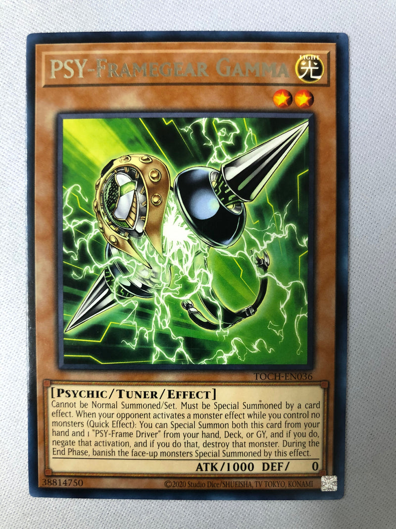 Yugioh PSY-Framegear Gamma TOCH-EN036 Rare 1st Edition NM