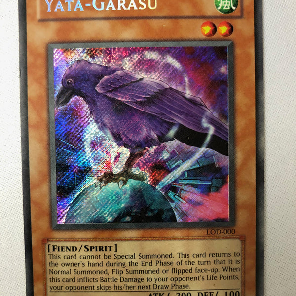 yatagarasu yugioh card Yugioh Yata Garasu LOD-000 Secret Rare Unlimited Edition NM