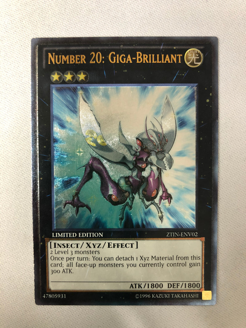 Yugioh Number 20: Giga-Brilliant ZTIN-ENV02 Ultimate Rare Limited Edition NM