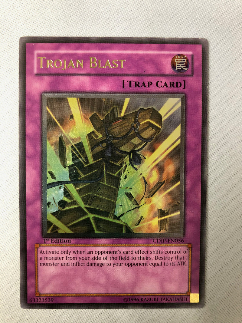 Yugioh Trojan Blast CDIP-EN056 Ultimate Rare 1st Edition Near Mint