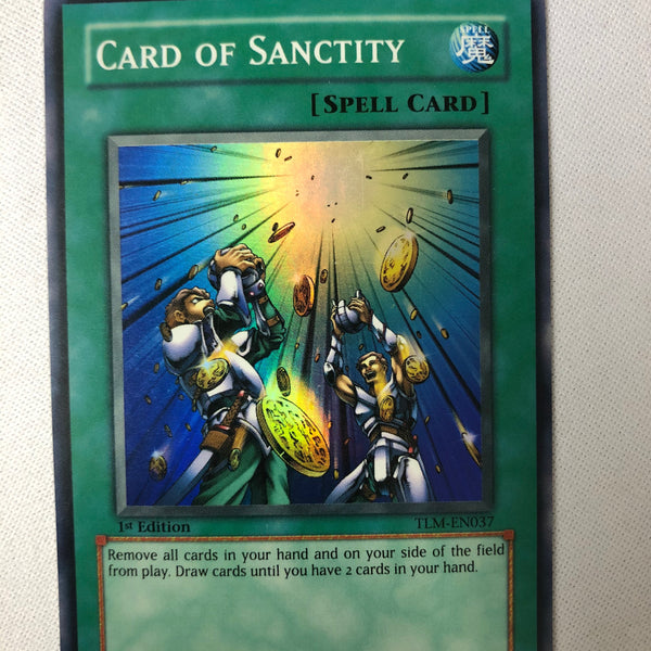 Yugioh Card of Sanctity TLM-EN037 Super Rare 1st Edition NM