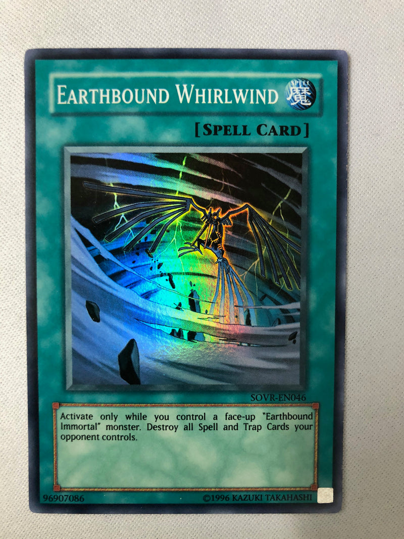 Yugioh Earthbound Whirlwind SOVR-EN046 Unlimited Edition Super Rare NM