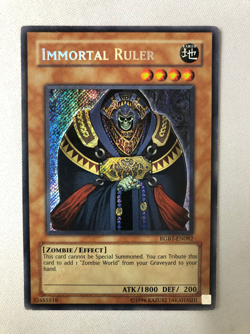 Yugioh Immortal Ruler RGBT-EN082 Secret Rare Unlimited Edition NM