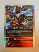 Digimon TCG Rizegreymon BT4-017  Holo Rare Near Mint