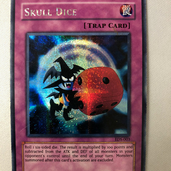 Yugioh Skull Dice EDS-003 Secret Rare Unlimited Edition NM