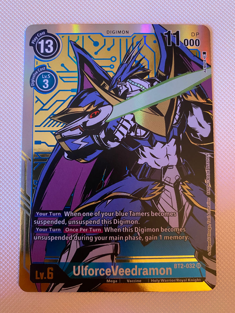 Digimon TCG  UlforceVeedramon  BT2-032 Holo Rare Naer Mint
