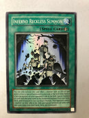 Yugioh Inferno Reckless Summon DP2-EN025 Super Rare Unlimited Edition NM