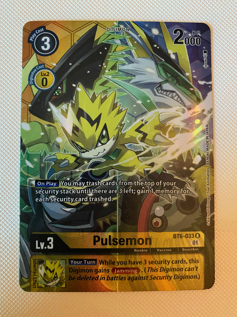 Digimon TCG Pulsemon BT6-033 Holo Rare Near Mint