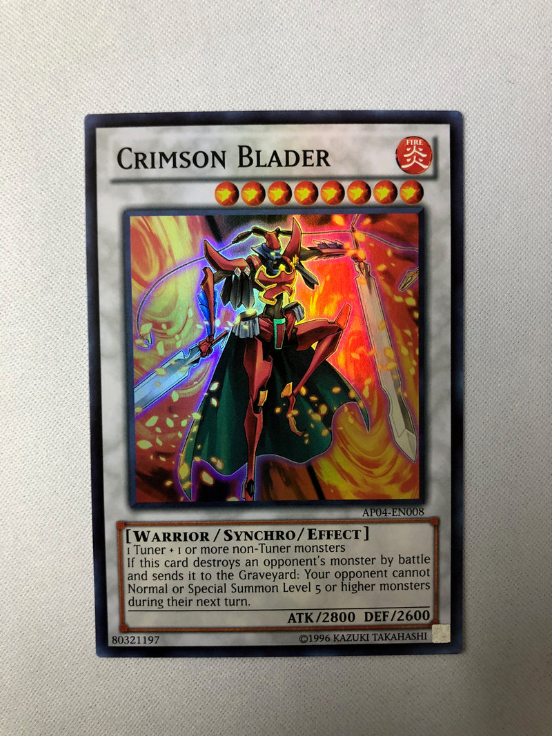 Yugioh Crimson Blader AP04-EN008 Super Rare Unlimited Edition NM