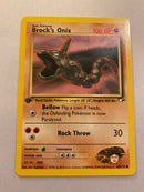 Brock’s Onix  69/132 1st Edition Common Pokemon Card Near Mint
