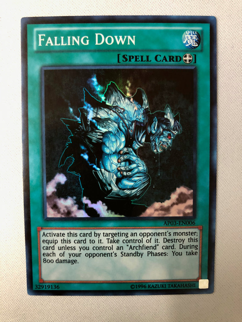Yugioh Falling Down AP03-EN006 Super Rare NM