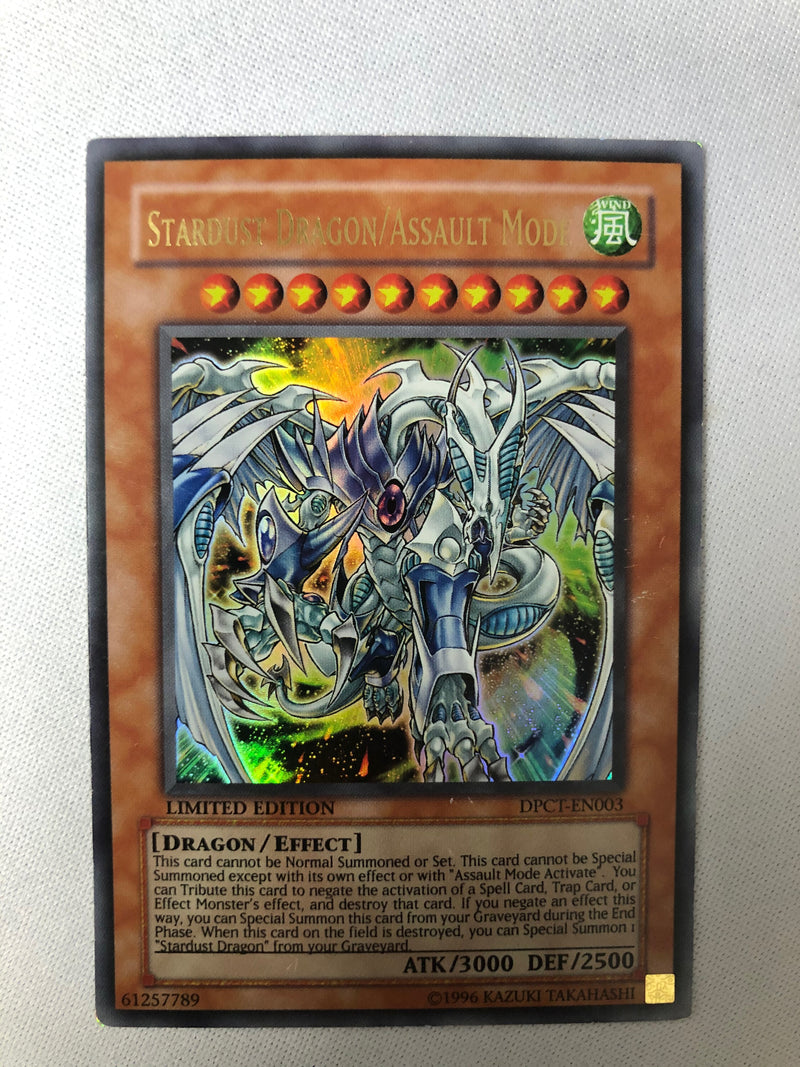 Yugioh Stardust Dragon/Assault Mode DPCT-EN003 Ultra Rare Limited Near Mint