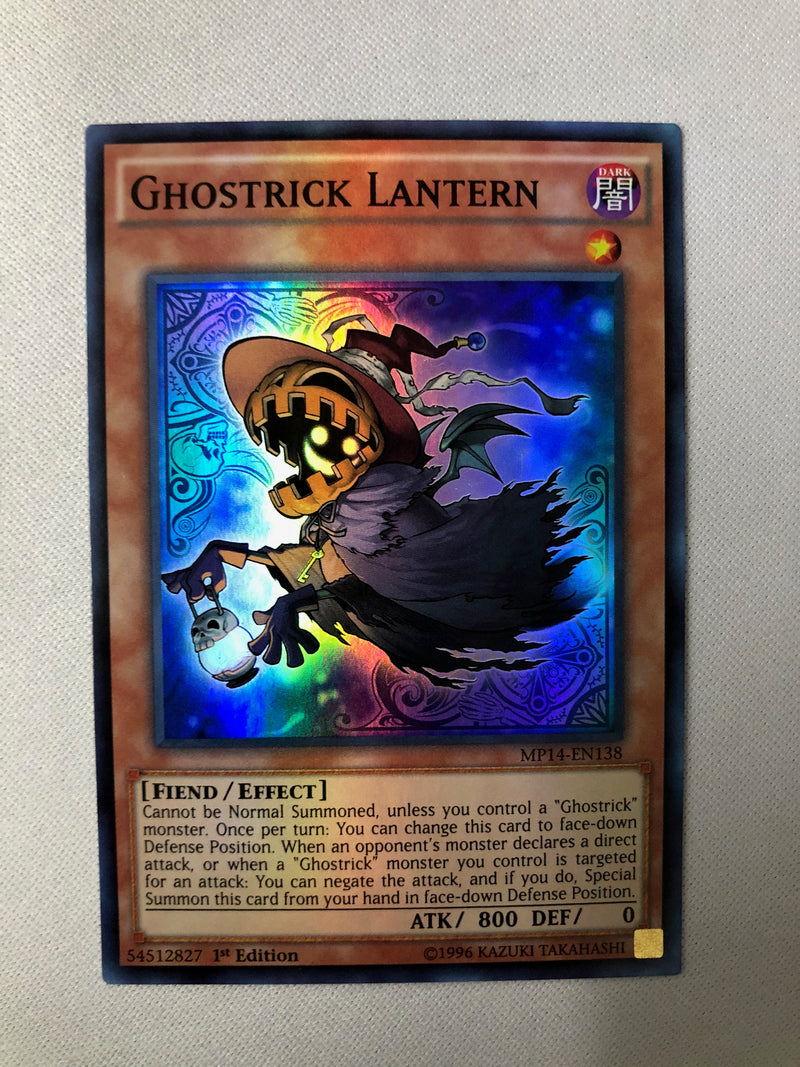 Yugioh Ghostrick Lantern MP14-EN138 Super Rare 1st Edition NM Yugioh Ghostrick Lantern MP14-EN138 Super Rare 1st Edition NM